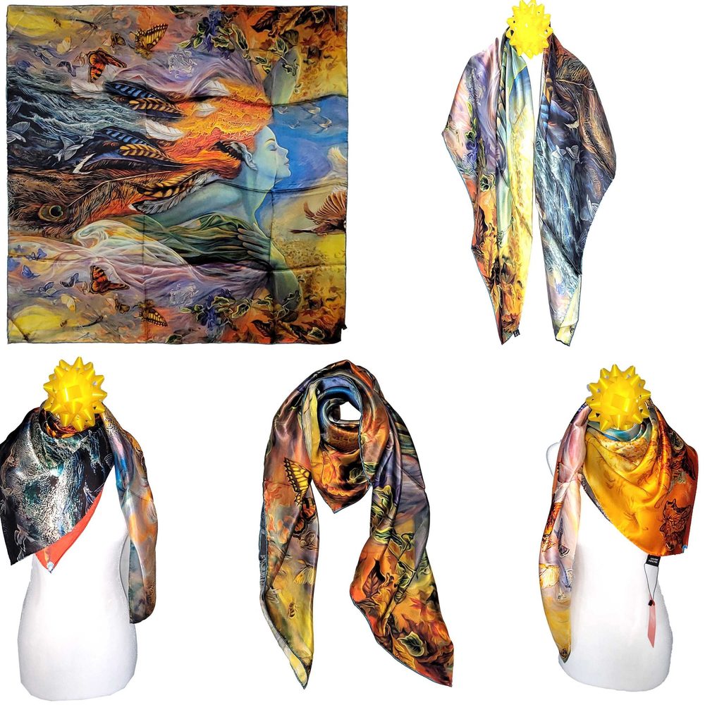 NWT Genuine 100% Mulberry Silk Satin Scarf 42"x42" Large Square Shawl 59991